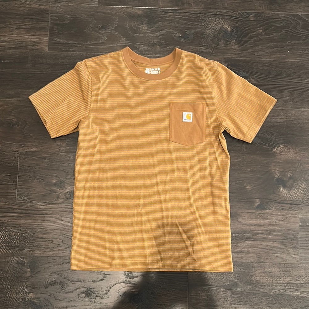 RELAXED FIT HEAVYWEIGHT SHORT-SLEEVE POCKET STRIPE T-SHIRT